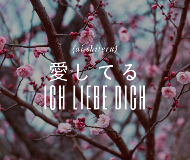 Ich Liebe Dich auf Japanisch Japanisch Lernen